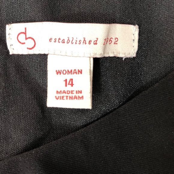 Cato Red/Black Floral Satin Fit and Flare Holiday Dress Size 14 - Picture 6 of 7